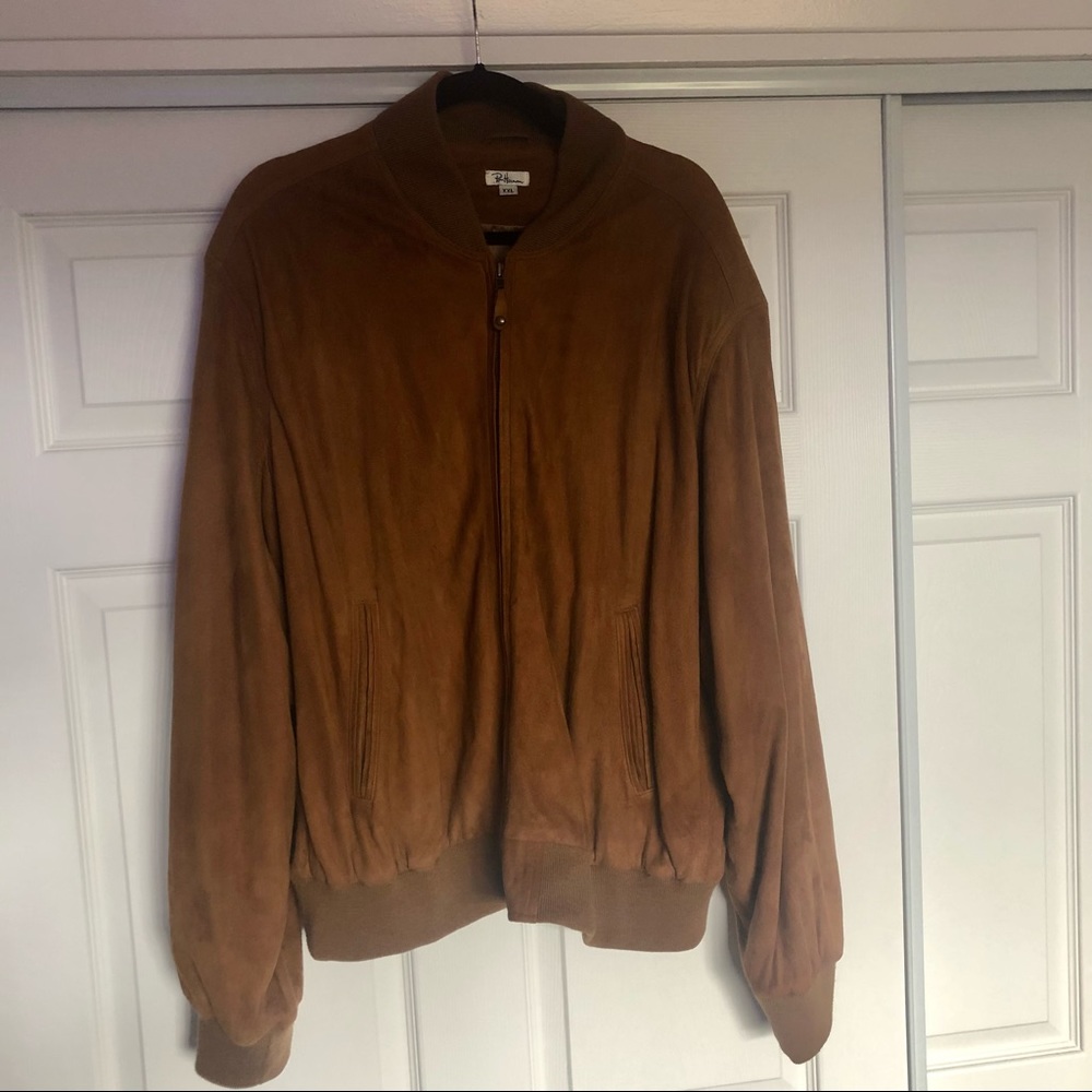 Men’s Ron Herman Suede Bomber Jacket